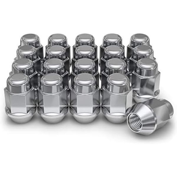 White Knight 1707S-20AM Chrome M12x1,50 Bulge Acorn Lug Nut, 20 Count (Pack of 1) Chrome 20 Pack Lug Nut