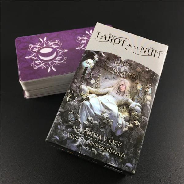 Tarot de la Nuit-kort A 78-deck Oracle English Divination Edition Borad Spelar spel Light Grey none