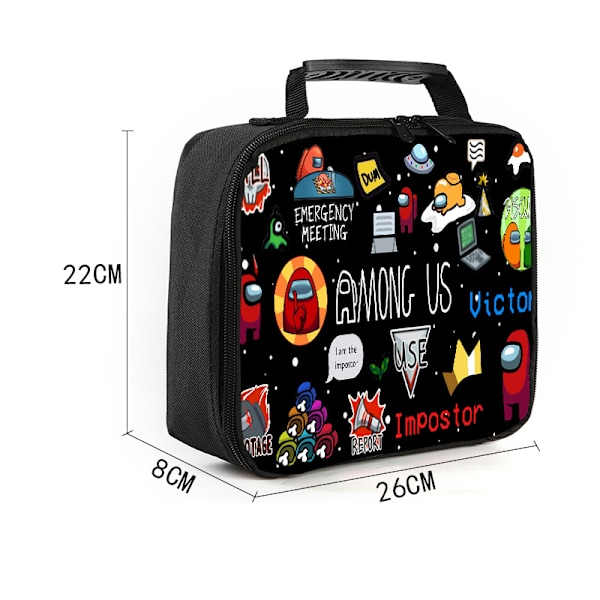 Among Us School Bag Tredelad 16" Ryggsäck Style 3