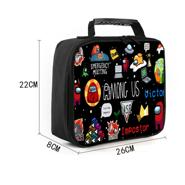 Among Us School Bag Tredelad 16" Ryggsäck Style 5