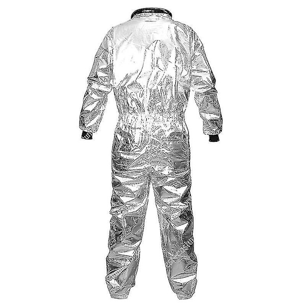 Astronautdräkt Herr Halloween-kostym för kvinnor Jumpsuits Astronautdräkt Cosplay-kostymer för vuxna women silver XL