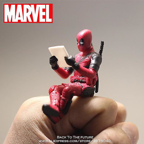 Disney Marvel X-men Deadpool 2 Actionfigur Sittställning Modell Anime Minidocka Dekoration Pvc Collection Figur Leksaker Modell C Deadpool 2-1