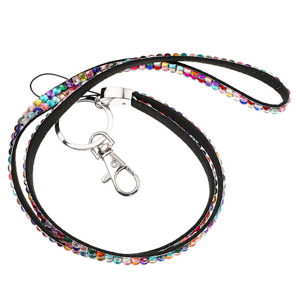 3 st Rhinestone lanyard mobiltelefon hängande rep Nyckelkedja lanyards (färgglada) Colorful 44x3x1cm