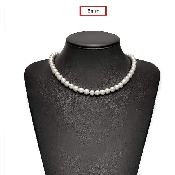 Imiterad pärlhalsband Män Enkelt Handgjort Strand Bead Necklace 2022 Ny trend#wdmy184 40Cm Pearl Necklace
