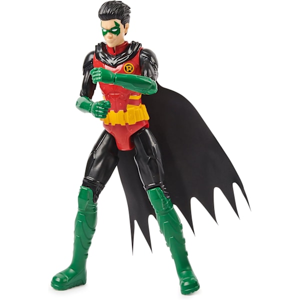 DC Comics Batman 12-tums Nightwing Actionfigur, Leksaker för pojkar från 3 år Robin