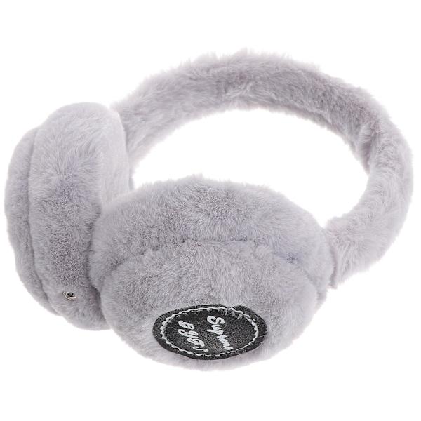 Mode plysch öronkåpor Trådlösa hörlurar Vinter öronvärmare Elektriska öronskydd Huvudbonader Musik Öronbeklädnader (grå) Grey 13X13 cm