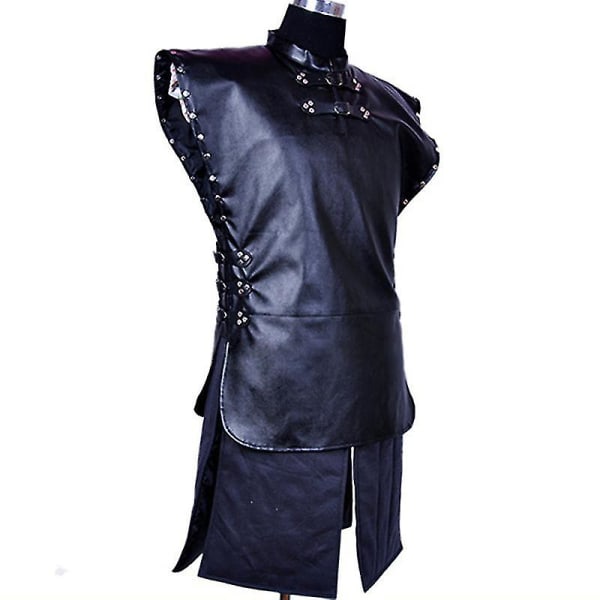 Game Of Thrones Jon Kostym Cosplay Män Fancy Dress Snow Cape Outfit Set Tmall 2XL