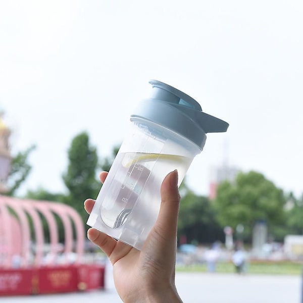 300 ml vattenflaska för dryck Plast läckagesäkra sportflaskor Proteinshaker Vattenflaska Mixerkopp Kök Dryckesartiklar Bpa gratis Blue 300ML