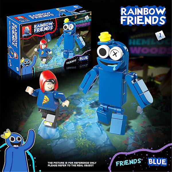 Roblox Rainbow Friends Dörrar Skräckspel Byggstenar Figur Montera Modell Tegelstenar Leksaker För Barn Födelsedagspresent null none