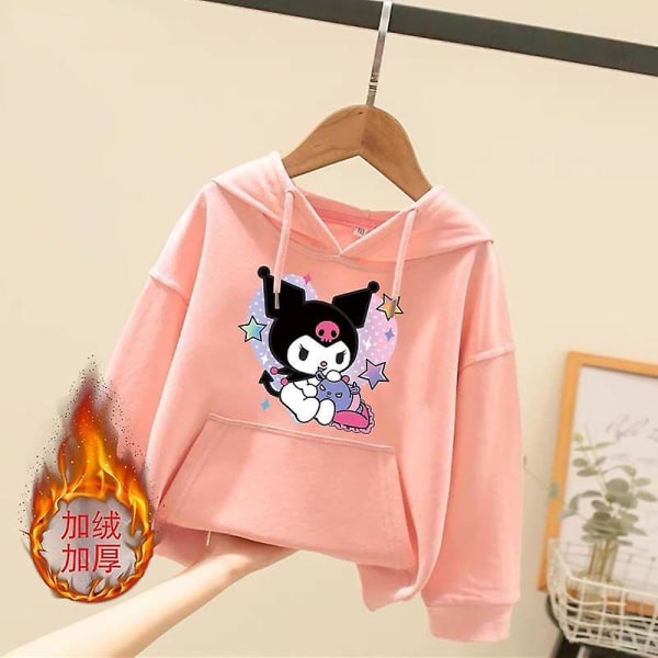 Sanrioed Plysch Anime Cinnamoroll Melodi Tecknad Barntröja Kawaii Baby Boy Girl Sweatshirt Pullover Rock Barn Kläder Present 140 BN-6FDGGH