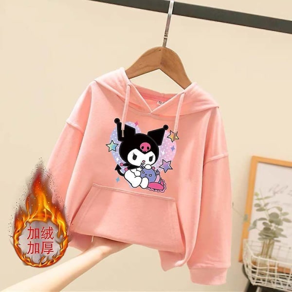 Sanrioed Plysch Anime Cinnamoroll Melodi Tecknad Barntröja Kawaii Baby Boy Girl Sweatshirt Pullover Rock Barn Kläder Present 150 BN-6FDGGH