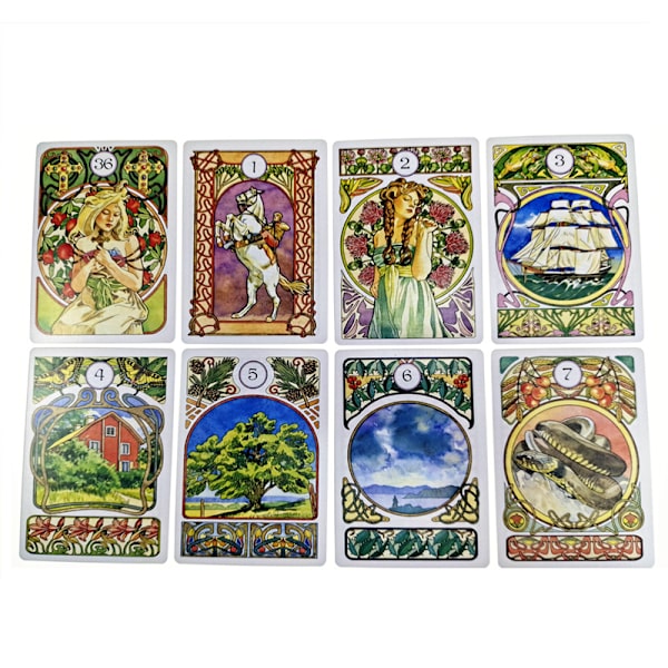 Art Nouveau Lenormand Oracle Divination-kort