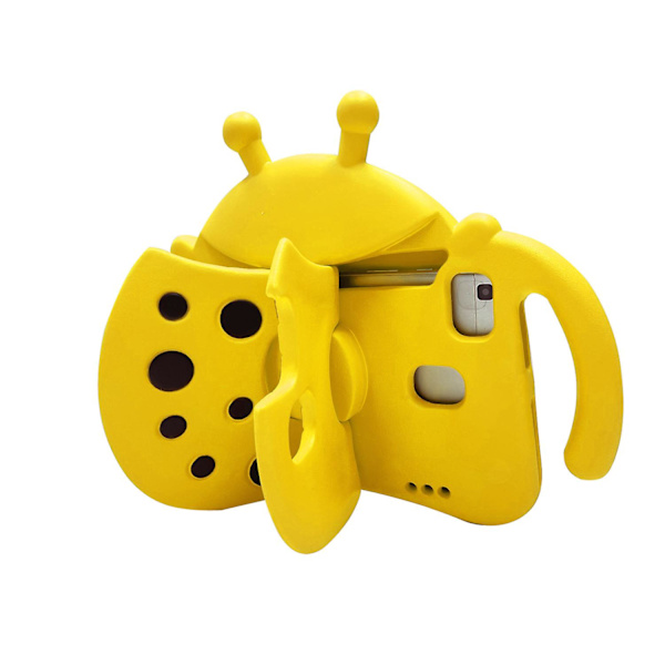 Kid Ladybug Case För Kindle Fire Hd8 2016/2017/2018, Kickstand Heavy Duty Stötsäkert cover, hållbart Yellow none