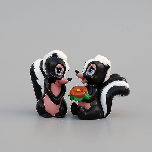 7st Tecknad Bambi Hjortleksaker Pvc Actionfigurer Kaninfigur Ekorremodell Anime Dockor Presenter Till Barn BL null none