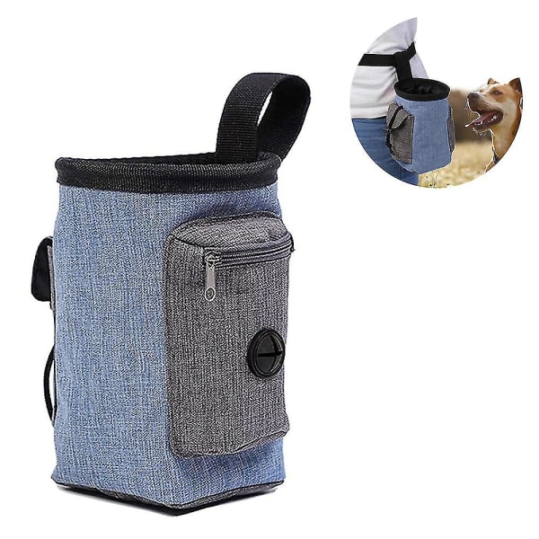 Hundgodispåse, Hundgodispåse för Lar Dogs, Easily S Pet Leksaker, Kibble, Godis, Inbyggd Bajspåse Dispenser Blue