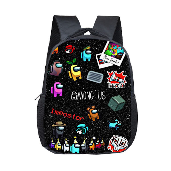 Spaceman 3D Space Werewolf Kill Cartoon Backpack Style 1 blue