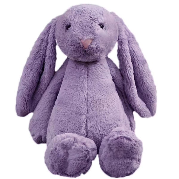 Söt kanin gosedjur plysch supermjuk bomull fyllda leksaker djur kanin för barn vuxen Purple