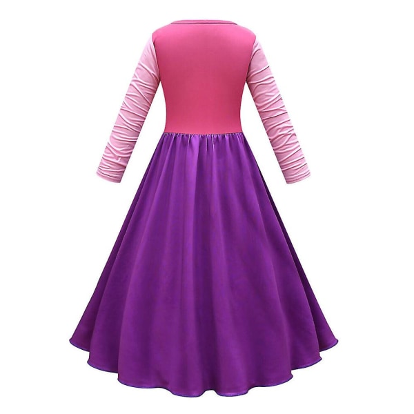 4-10 år Barn Flickor Hocus Pocus Cosplay kostymklänning + Cape Outfits Set 6-7 Years