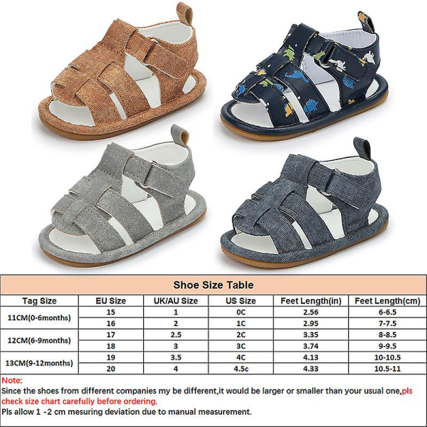 Sommarsandal med rem runt ankeln för barn, casual vandringsskor för småbarn, öppna tofflor Dark Gray EU 15-16