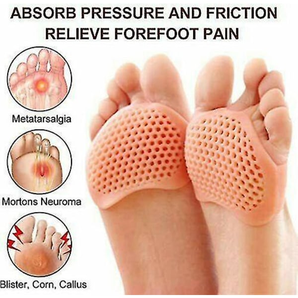 Dm 2 X Gel Metatarsal Sore Ball Of Foot Pain Cushions Pads Insoles null none