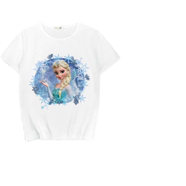 Frozen Elsa Print Kortärmad Style G XL