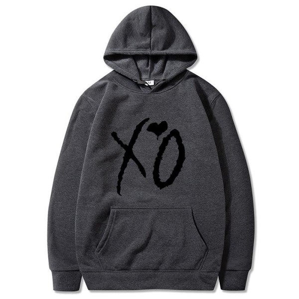 Hip Hop höst / vinter Hooded tröja XO kärlek mönster stil 3 M