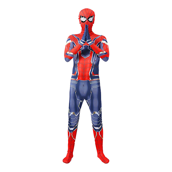 Halloween cos kostym barn jumpsuit huvudbonad kläder miles vuxen man gwine Spider tight man kläder Steel Spider-Man 3 mesh 150