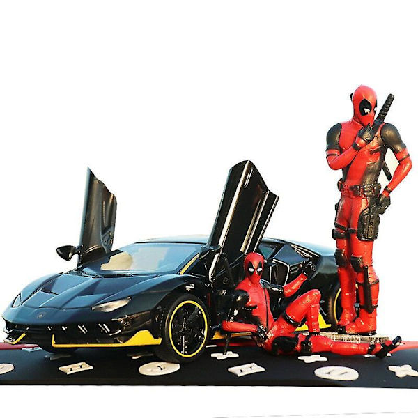 Bilprydnad X-men Deadpool Action Figur Modell Anime Mini Doll Pvc Figurine Leksaker Style 3