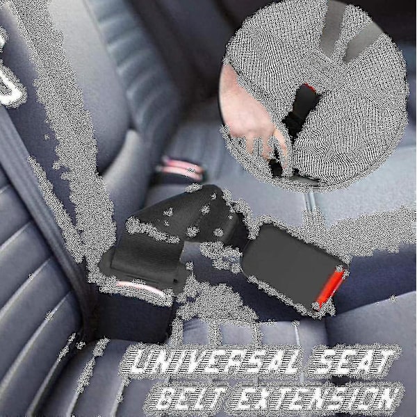 Säkerhetsbälten 1/2 Pack Universal bilbältesförlängare Justerbar bältesförlängare 23cm grå 1st 36cm