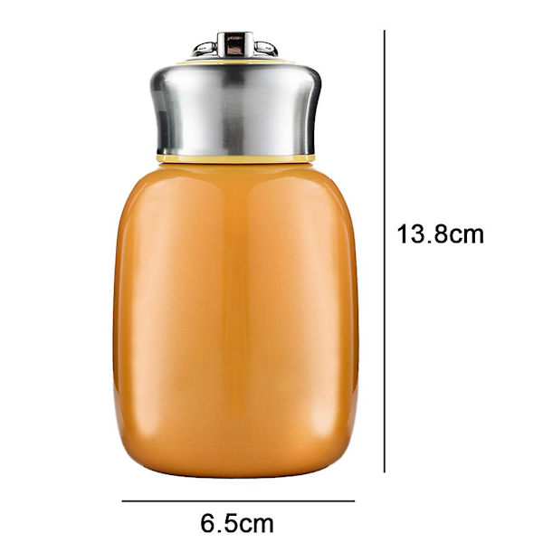 Mini 280 ml vattenflaska i rostfritt stål, isolerad vattenflaska läckagesäker sportglaskopp style2