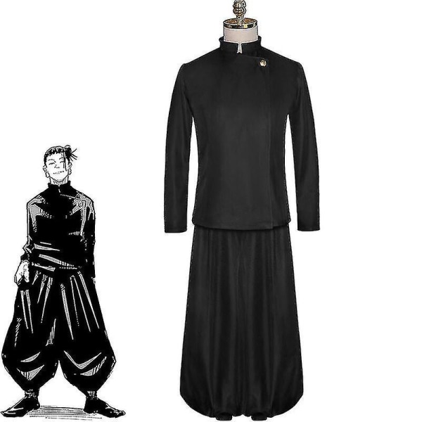 Anime Jujutsu Kaisen Cosplay Kostymer Itadori Yuji Gojo Satoru Kugisaki Nobara Zenin Maki Unicompatible Withm Suit Ge to  Suguru Black XL