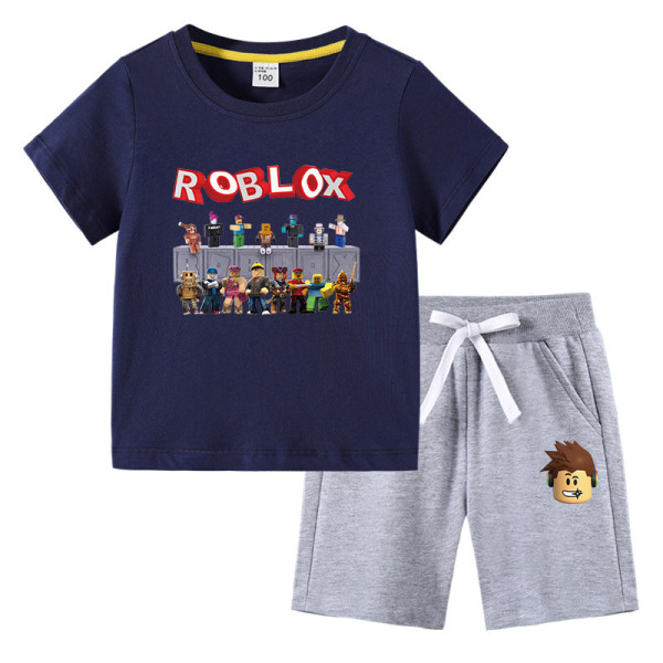 Roblox Barn T-shirt Set Navy + Grey Navy+Grey 90cm