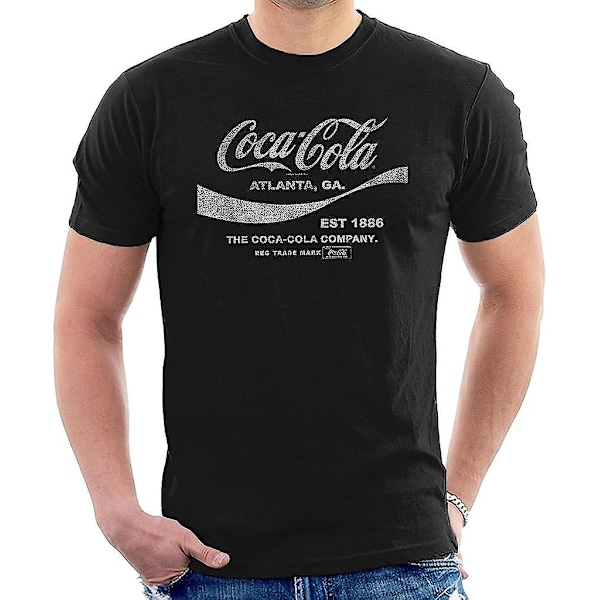 Coca Cola Drink 1886 T-shirt för män Black XL