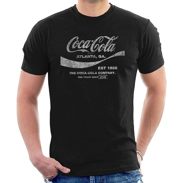 Coca Cola Drink 1886 T-shirt för män Black XXL