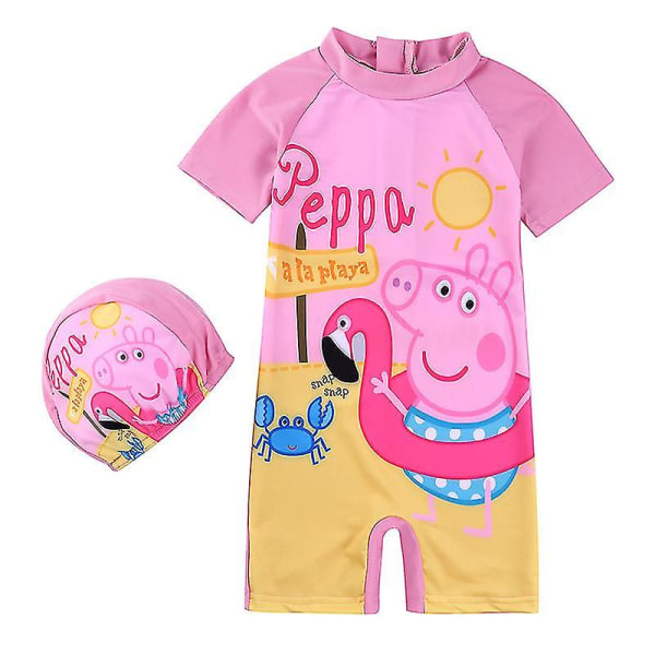 Barn Pojkar Flickor Paw Baddräkt One Piece Sunsafe Swimwear Simdräkt Color4 XL