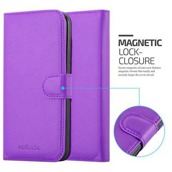 Apple iPhone X / XS Hülle Cover Case Etui - mit Kartenfach och Stand Funktion MANGANESE VIOLET iPhone X / XS