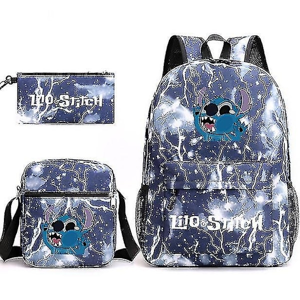 Lilo Stitch Ryggsäck Set skolväska Zr thunder blue none