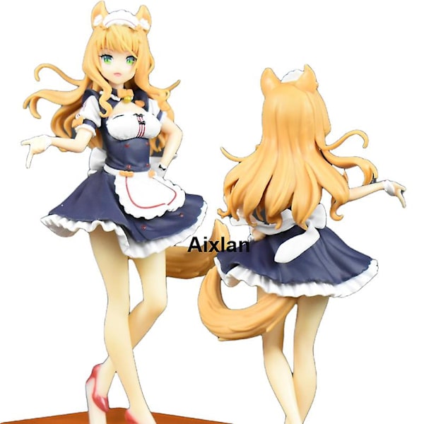 20 cm Nekopara Anime Figur Choklad Vanilj Azuki Kokos Lönn Kanel Pop Up Parade Pvc Action Figur Sexig tjej Figurine Leksaker C 19cm not box