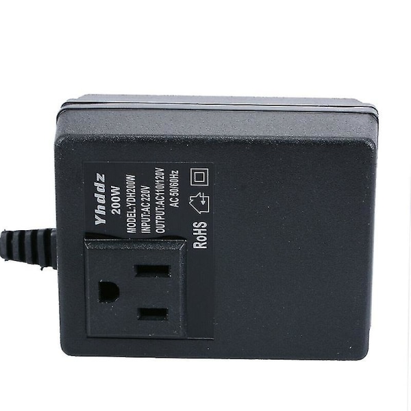 200W Transformator 220V till 110V / 110V till 220V US/Europeiskt Stickkontakt Spänningsomvandlare Team null none