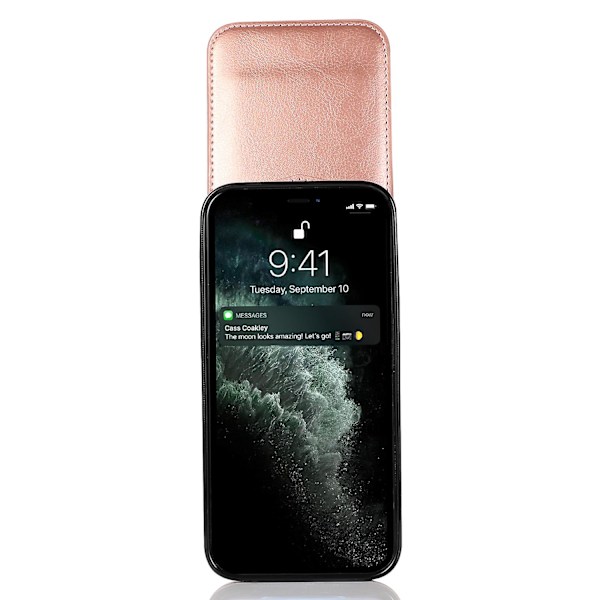 Korthållare Cover För Iphone 13 Pro , Pu Läder + Tpu Case Med Kickstand Rose Gold