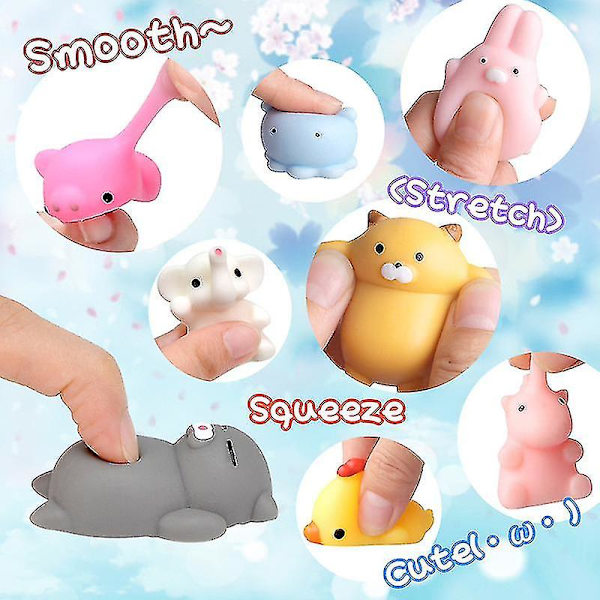 Stressbollar för barn, 10-50 slumpmässiga bitar, Kawaii, stress relief 10pcs