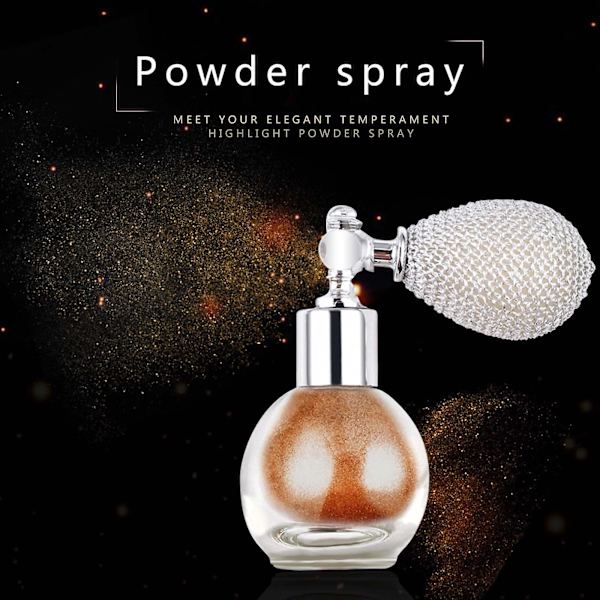 Högglans Brightening Powder Spray Body Powder Spray Glitter Powder Bronze
