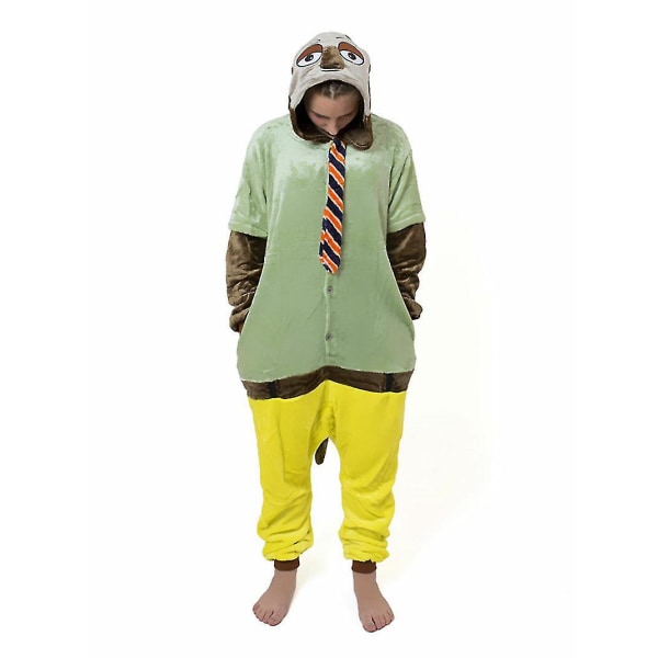 Xmas Nick Judy Sloth Zootopia Onesiee Kigurumi Fancy Costume Pyjamas Sleep Wear_l_y Sloth S(150CM-160CM)