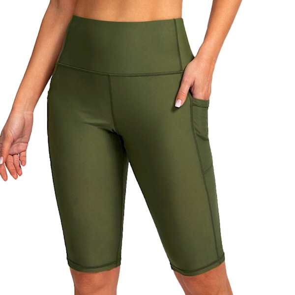 Dykshorts för kvinnor, minskar skav, lätta, mjuka, hudvänliga våtdräktshorts för surfing Green M