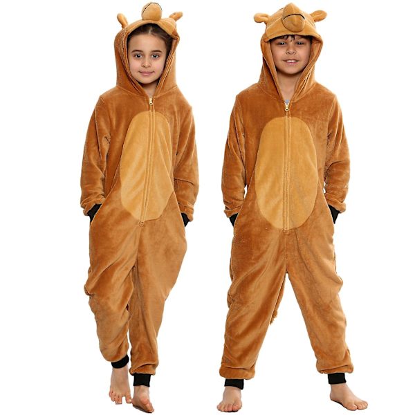 Barn Unisex Super Soft Fleece Camel Onesie Camel 9-10 Years