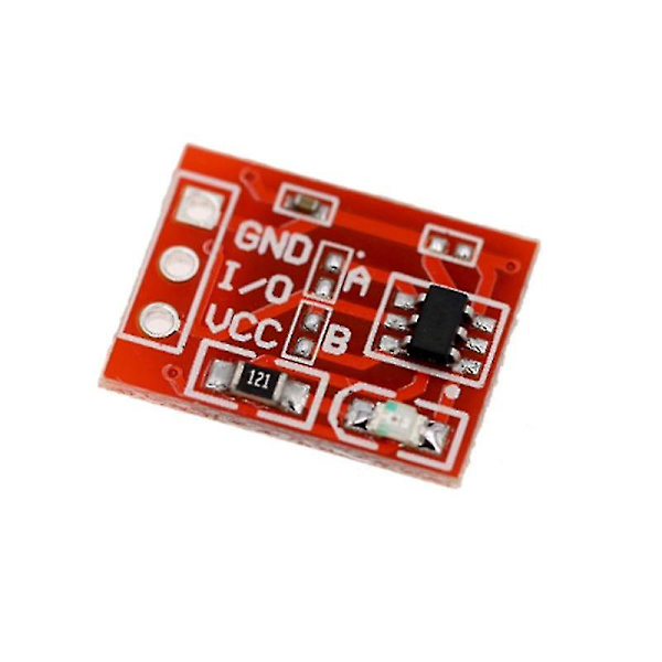 50st Ttp223 Touch Button Modulär Självlåsande Jog Kapacitiv Switch Enkanals transformation Red none