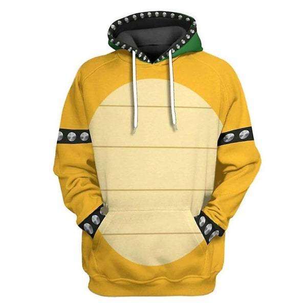 Luigi Costume Vuxen Barn Hoodie Filminspirerad Halloween Cosplay Sweatshirt Q2 Adult-XL