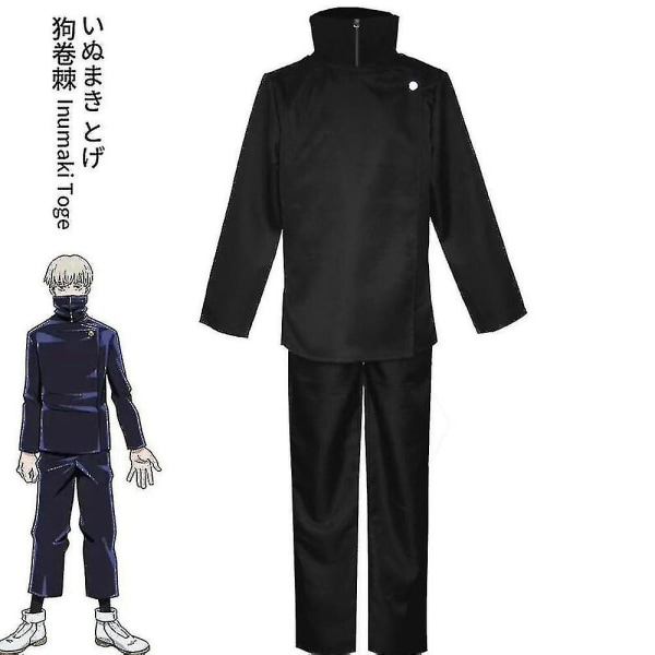 Jujutsu Kaisen Anime Toge Inumaki Cosplay Kostym Top Pants Skoluniform Set-i A1 M