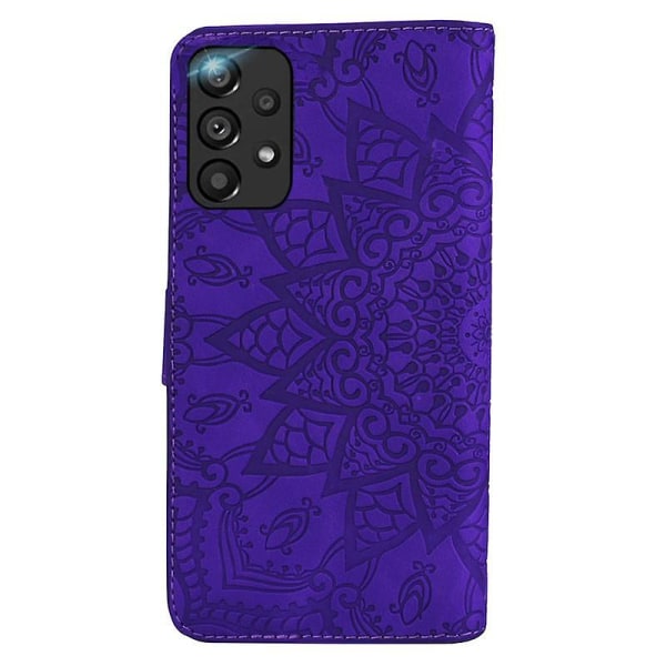 Case för Samsung Galaxy A23 5G/A23 4G/M23 5G/F23/M13 4G Premium PU Läder Flip Cover Mandala Purple