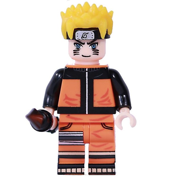 anime naruto tecknad monterad byggstenar docka